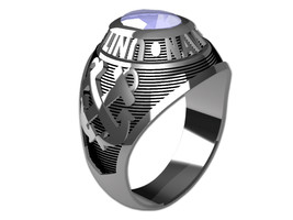 Us Navy Ring Ladies TRADITIONAL-Sterling Silver - £239.00 GBP
