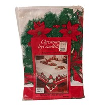 Christmas By Candlelight Bardwil Tablecloth 52&quot;x70&quot; Vintage Permanent Press Soil - $29.95