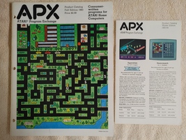 Vintage 1983 Fall Winter APX Atari Program Exchange Catalogs Software Games - £7.86 GBP