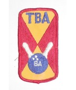 TBA Bowling Ball & Pins Jacket Vest Collectible Cloth Patch