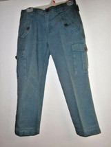 Marc Jacobs blue cargo style pants   Size 6  Button accents - £16.32 GBP