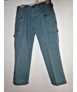 Marc Jacobs blue cargo style pants   Size 6  Button accents - £16.34 GBP
