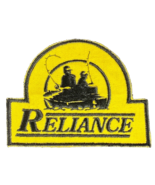 Reliance Embroidered Patch Unused  Rod Angler Lure 3 3/4&quot; x 2 7/8&quot; Vintage - £3.56 GBP