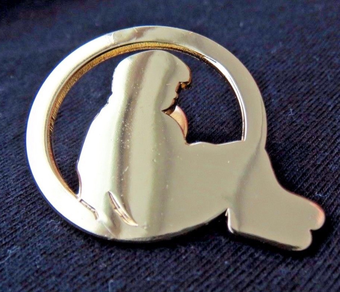 Michael Jackson Neverland Ranch boy In Moon Pin Gold Plated - $550.00
