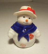 Snow Folks Snowman Nipping At Your Nose Priscilla Hillman Signed Enesco 1997 - £6.25 GBP