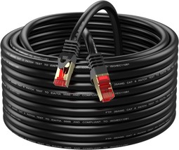 Cat6 Outdoor Ethernet Cable 100ft Outdoor Shielded Grounded UV Resistant... - $55.66