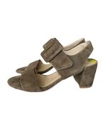 DorKing By Fluchos Women’s 39 Olive Green Suede Leather Strappy Sandal S... - $22.00