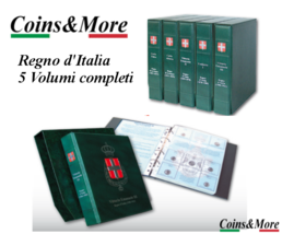 Set Album Binder Collection Coins Kingdom D&#39;Italia 5 Hatchback New - £72.51 GBP+