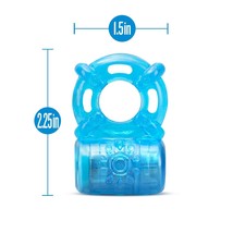 Stay hard rechargeable 5 function cock ring blue - £26.01 GBP