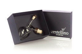 Hand Blown Glass Wine Decanter Aerator by Centellino Italy 100 ml Gift Box - $52.99