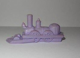 Vintage Train Steam Engine Diener Eraser 1987 Lavender Rubber Hollow Toy... - $10.41