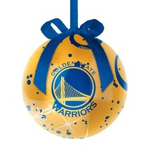 NBA Large Decoupage Ball Ornament, 3-1/4&quot; GOLDEN STATE WARRIORS NEW - $17.46