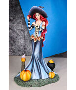 Amy Brown Halloween Pumpkins Ritual Poison Apple Witch Fantasy Magic Fig... - €72,94 EUR