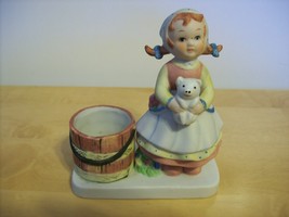 Vintage Girl with votive candle holder - $190.36 MXN