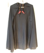 Used Devils Costume Halloween Cape Horns One Size Black Unisex Regular - $33.90 CAD
