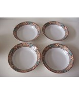 Sakura Pine Cone Debbie Munn 4 Soup Salad Bowls 7 5/8&quot; Diameter Christma... - $32.66