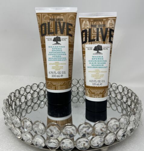 New KORRES Pure Greek Pure Greek Olive Hair Bundle~Nourishing Conditioner + Mask - $46.04