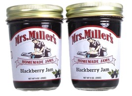 Mrs Millers Blackberry Jam (Amish Made) ~ 2 / 8 Oz. Jars - £11.83 GBP