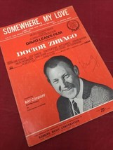 Somewhere My Love VTG 1966 Sheet Music Doctor Zhivago MGM Soundtrack Movie - £3.87 GBP