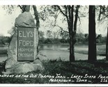 RPPC Elys Ford Mormon Trail Crossing Keosauqua Iowa IA Postcard LL Cook ... - £15.53 GBP