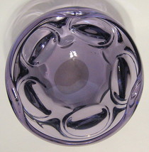 Art Glass Purple Bowl Mold Blown - £51.27 GBP