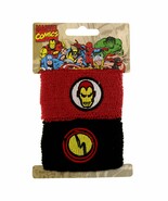 Marvel Comics Ironman Double Cuff Sweat Bands Pony Tail Wraps 8008 - £10.05 GBP