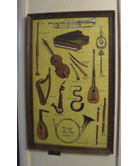 VINTAGE KAY DEE LINEN TOWEL  Leslie Lindsey Mason musical instruments fr... - $40.00