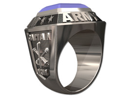 Us Army Ring Mens Championship STYLE-Sterling Silver - £315.27 GBP