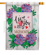 Love You Lots Mommy House Flag Mother Day 28 X40 Double-Sided Banner - £29.55 GBP