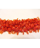 HANDMADE RED TURQUOISE  IRRIDESCENT  SEEDBEADED PEYOTE STITCH STRETCH BR... - $10.88 CAD