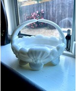 VTG White Westmoreland Milk Glass Trinket Jewelry Sugar Candy Bowl Dish ... - £12.02 GBP