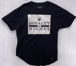 Makobi Shirt Men&#39;s Size XL Designer Zipper Street Wear Black  Royalty &amp; ... - £11.63 GBP