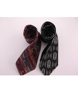 2 SILK TIES NORDSTROM XMI 325 SERIES IMPORTED HAND MADE AND ZYLOS ITALIA... - £11.82 GBP