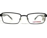 Converse K012 BLACK Niños Gafas Monturas Gris Rectangular Completo Rim 4... - $32.35