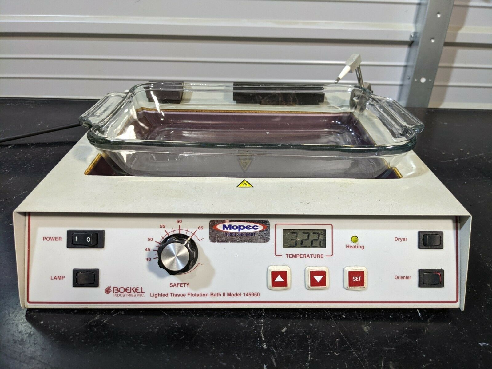 Boekel 145950 Tissue Flotation Bath with Pyrex Dish / Needs Illumination... - $535.50