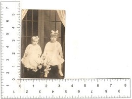 Vintage Black &amp; White Real Photo Post Card Marg and Emma Gaydos - 1910&#39;s - £9.53 GBP
