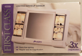 Lighted Makeup Mirror By Jerdon - First Class - Model J1010 - Mirror 6.5&quot; X 6&quot; - £19.78 GBP