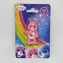 Just Play Care Bear Mini Plastic Figure Figurine LOVE-A-LOT Bear New 2&quot; - £8.03 GBP
