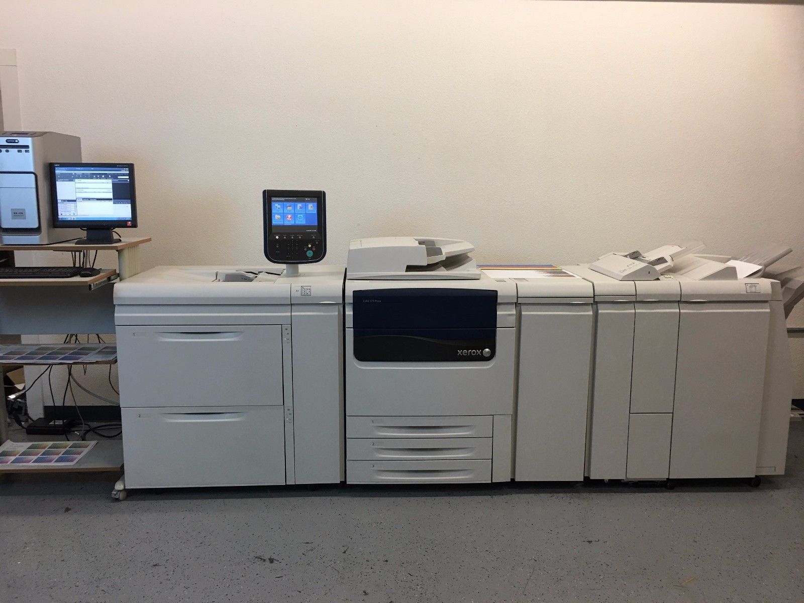 Xerox Color J75 Press Copier Printer Scanner with EXJ75 Fiery 300gsm Duplex 152k - $22,522.50