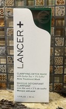 Lancer Clarifying Detox Mask Green Tea 3% Sulfur Acne Treatment Mask 1.7oz 10/24 - £15.78 GBP