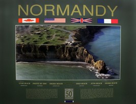 Normandy Landing 50th Anniversary Limited Edition Print Great Gift for WWII Vet. - £134.56 GBP