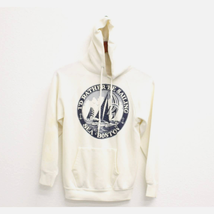 Vintage I&#39;d Rather Be Sailing Boston Massachusetts Hooded Sweatshirt Small - £52.84 GBP