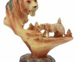 Bengal Tiger Statue 7"Tall Faux Wood Resin Tiger Family Jungle Wildlife ... - $29.99