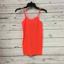 F &amp; F bold orange seamless spaghetti strap tank - $14.11