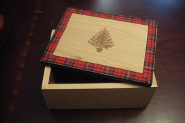 Special Gifts Crowning Touch fabric-lined wooded box Scottish Plaid ORIGINAL RAR - £27.06 GBP