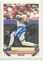 Tim Bogar Signed autographed baseball Card topps - £7.22 GBP