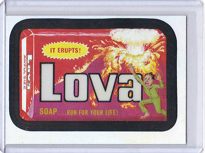 2014 WACKY PACKAGES CHROME SERIES 1 "LOVA SOAP" #103 REFRACTOR CARD - $1.00