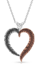 Montana Silversmith Hearts Aflutter Feather Necklace - In Stock - £51.11 GBP