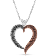 Montana Silversmith Hearts Aflutter Feather Necklace - In Stock - £51.35 GBP
