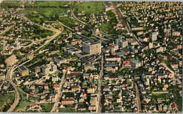 Vintage Linen Aerial View Postcard Uniontown Pennsylvania - £11.80 GBP